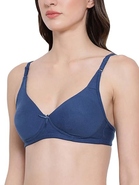 Clovia Women’s Cotton-Blend Non-Padded Bra – Soft Everyday Comfort